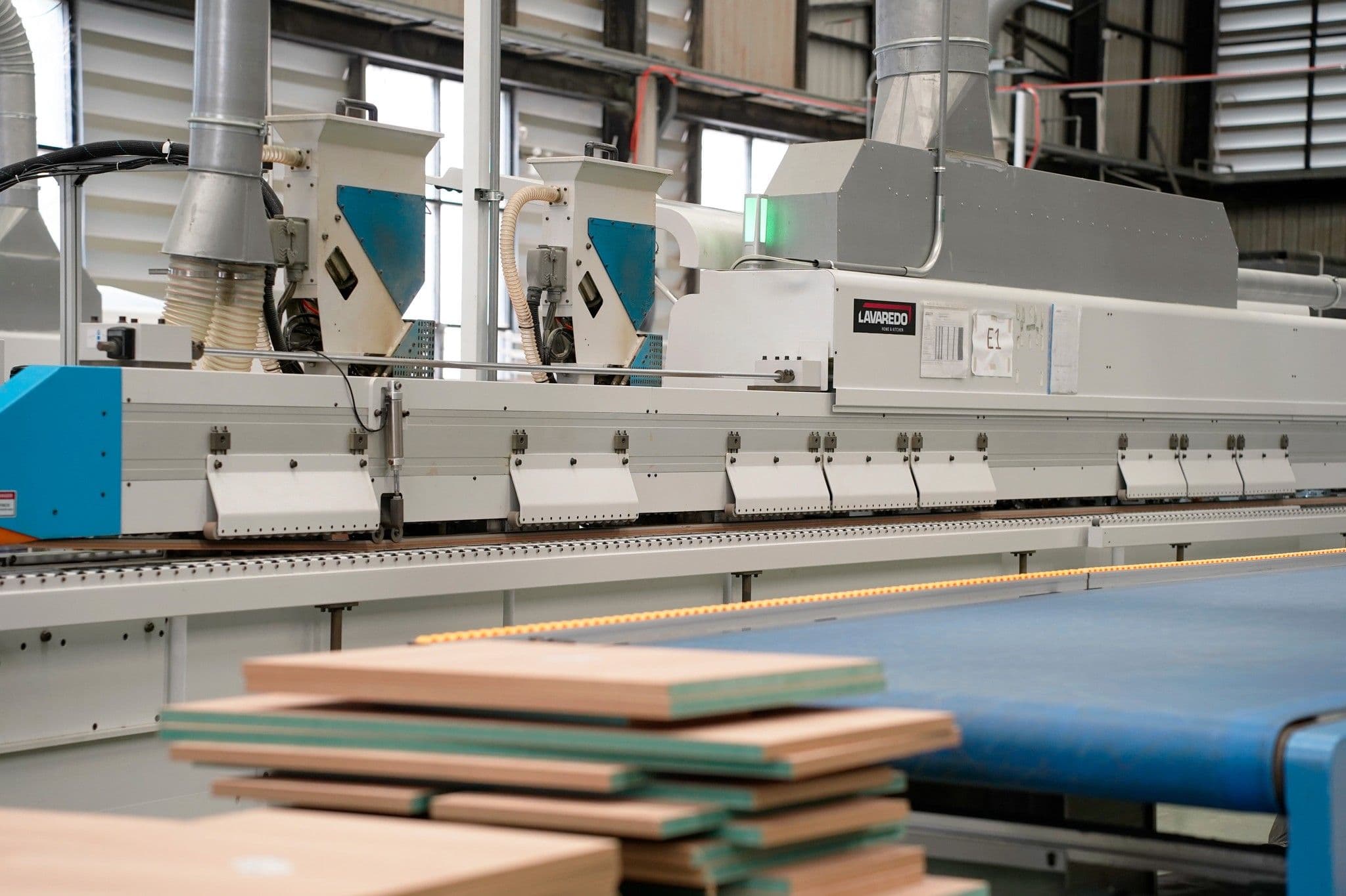 Lavaredo production line manufacturing cabinetry panels in Thailand